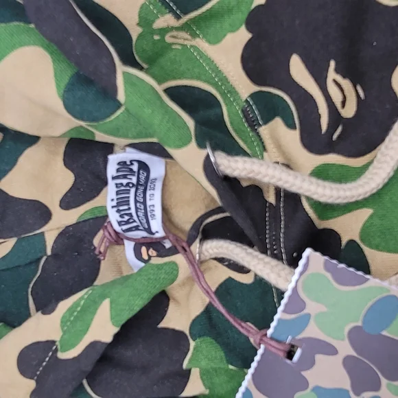 Bape Camo Hoodie - Green and Tan